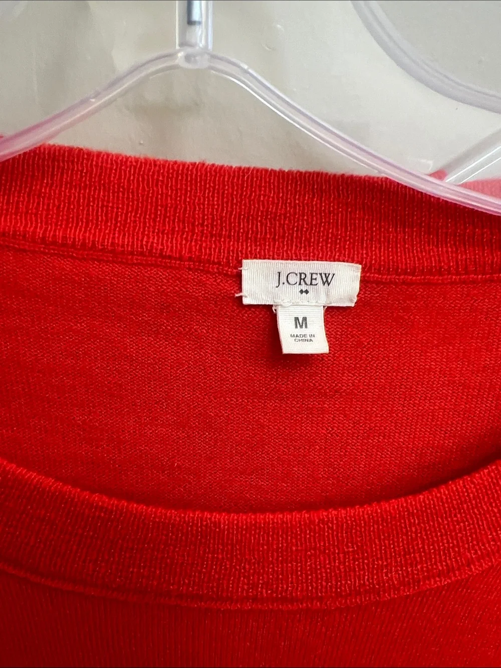 J. Crew Scoop neck Knit  Lightweight 100% merino wool tunic sweater Sz M preppy